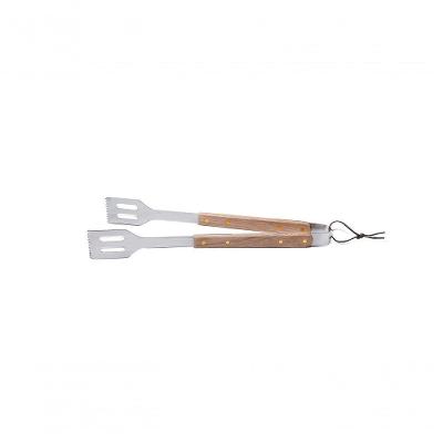 Pegador Para Churrasco Brinox - Madeira (40cm X 5cm X 5cm) - Em Aço Inoxidável E Madeira
