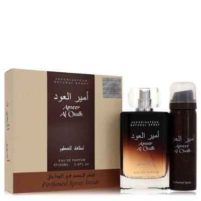 Col. Masculino Ameer Al Oudh Lattafa 100 Ml Eau De Parfum + 50 Ml Perfumed