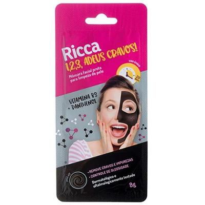 Máscara Facial Adeus Cravos Ricca - Preto