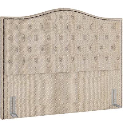 Cabeceira Cama Box Casal Queen 160 Cm P05 Grécia Linho Creme - Lyam Decor