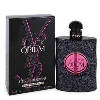 Perfume Feminino Yves Saint Laurent Black Opium 75 Ml Eau De Parfum Neon