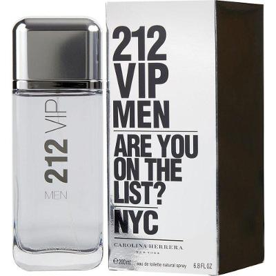 Perfume Masculino 212 Vip Carolina Herrera Eau De Toilette Spray 200 Ml(nova Embalagem)