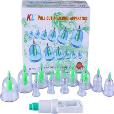 Ventosaterapia Kit 12 Ventosas Copos Massoterapia Chines Acumputura Terapia Succao Estetica