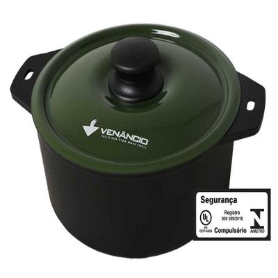 Panela De Ferro Fundido Tampa Verde 320x156 Met. Met. Venâncio