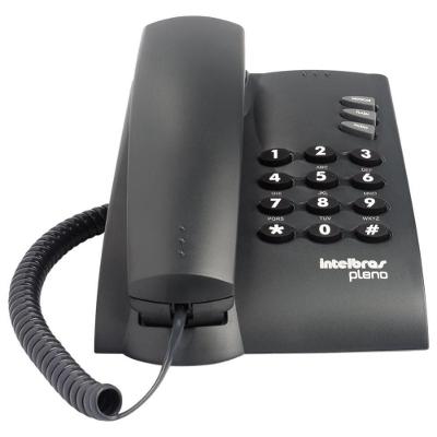 Telefone Com Fio Intelbras Pleno Com Chave Grafite