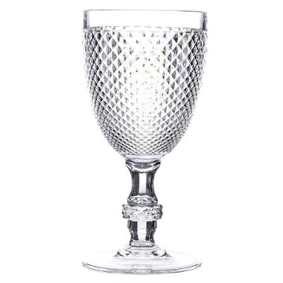 Taça Para Vinho Em Acrílico 400ml Diamond Kenya