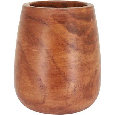 Vaso Decorativo Enfeite Casa Madeira 33x30x30cm Natural