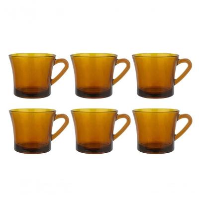 Jogo Xicaras Cha Vidro 6pcs