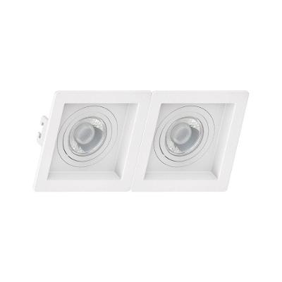 Spot De Embutir Recuado Linked Save Energy Para 2 Lâmpadas Par 20 E27 Bivolt Branco Se-330.2069