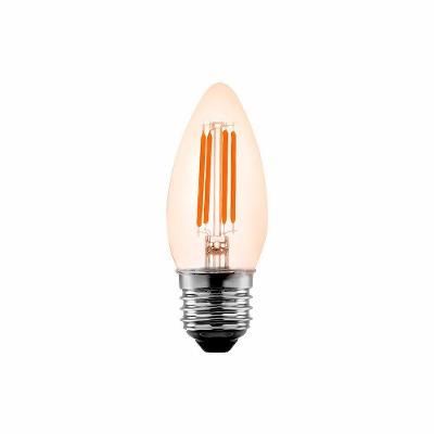 Lâmpada Led Nordecor Filamento Vela C35 4w E27 Bivolt 2400k Branco Quente 1046