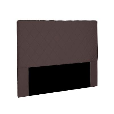 Cabeceira Dubai Para Cama Box Casal 140cm Suede Café - D'Rossi