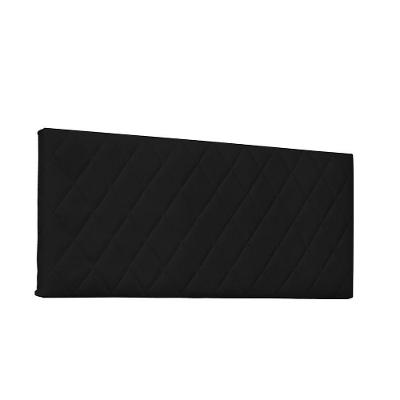 Cabeceira Painel Dubai Solteiro 90cm Corino Preto