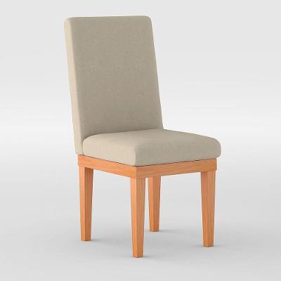 Cadeira Estofada Para Mesa De Jantar bege