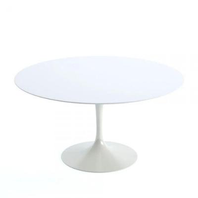 Mesa de Jantar Saarinen Redonda 90cm Laca Branca Yescasa