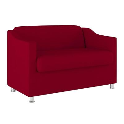 Namoradeira Elegante 2 Lugares Sala De Estar – Balaqui Decor Cor:vermelho