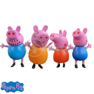 Kit Infantil 4 Bonecos Familia Peppa Pig