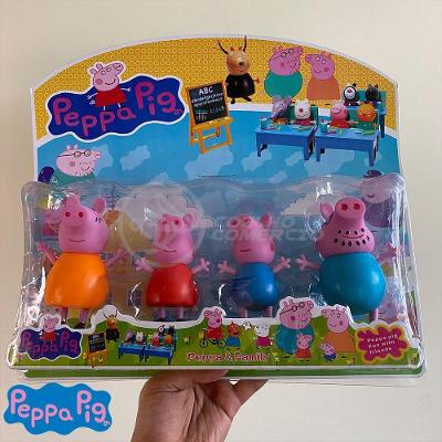 Kit 4 Bonecos Familia Peppa Pig