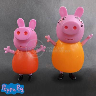 Kit Infantil 4 Bonecos Familia Peppa Pig