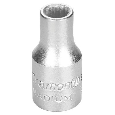 Soquete Estriado Em Aço Cromo Vanádio 7 Mm - Encaixe 1/4" Tramontina