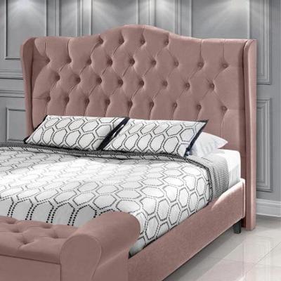 Cabeceira King Estofada Dubai Rose