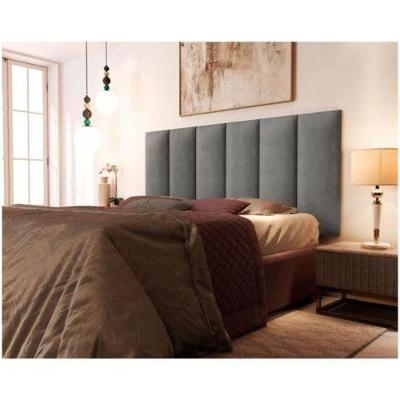 Painel Cabeceira Queen Cancun Suede Cinza