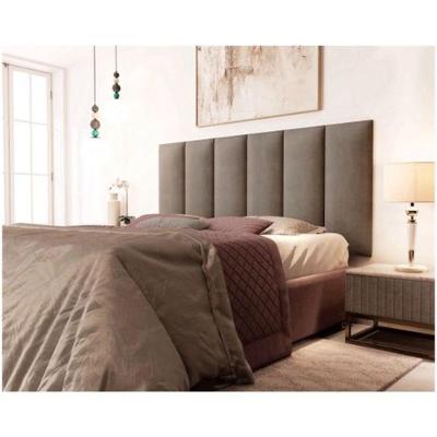 Painel Cabeceira Casal Cancun Suede Marrom