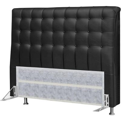 Cabeceira Dama 1,40 Cm Para Cama Box Casal Corino Preto