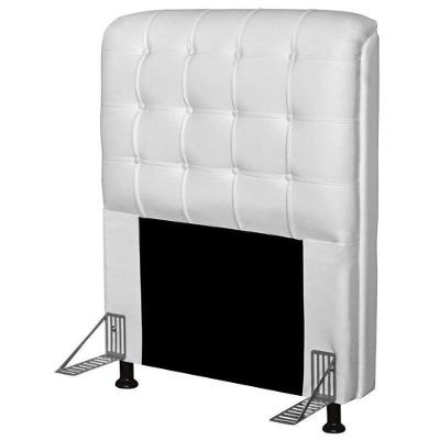 Cabeceira Dama 1,00 Cm Cama Box Solteiro Corino Gelo