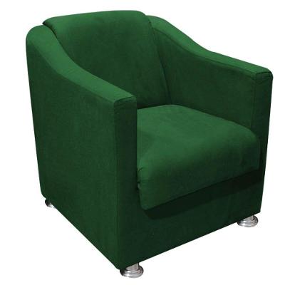 Kit 2 Poltronas Tilla Sala E Escritório Suede Verde