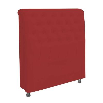Cabeceira Dama 90 Cm Cama Box Solteiro Suede Vermelho