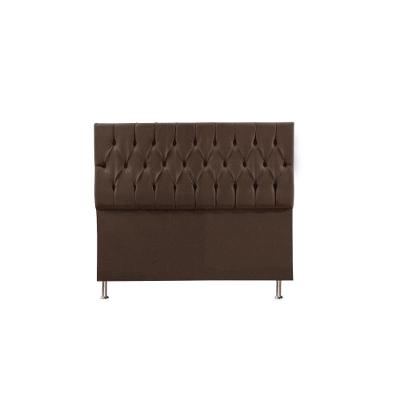 Cabeceira Madrid 1,40 Cm Para Cama Box Casal Suede Marrom