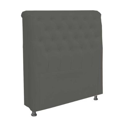 Cabeceira Dama 90 Cm Cama Box Solteiro Suede Cinza