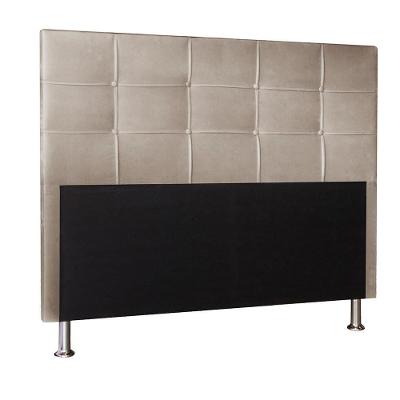 Cabeceira Roma 90 Cm Cama Box Solteiro Corino Bege