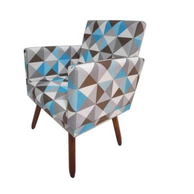 Poltrona Decorativa Nina Sala E Escritório Triangulo Azul