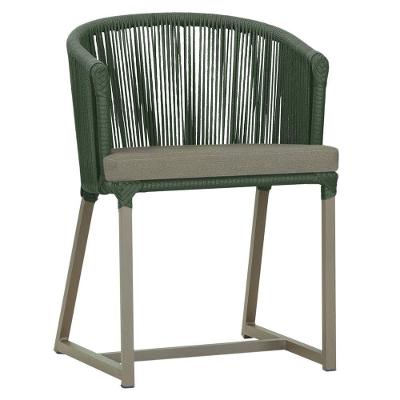 Cadeira De Jantar Noronha Alumínio Fendi E8 Trama Original Verde