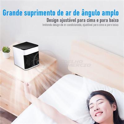 Ar Condicionado Portátil Arctic Air Cooler Umidificador Climatizador Luz Led 7 Cores Rgb