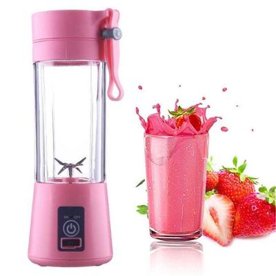 Mini Liquidificador Juice Cup Elétrico Portátil - Rosa