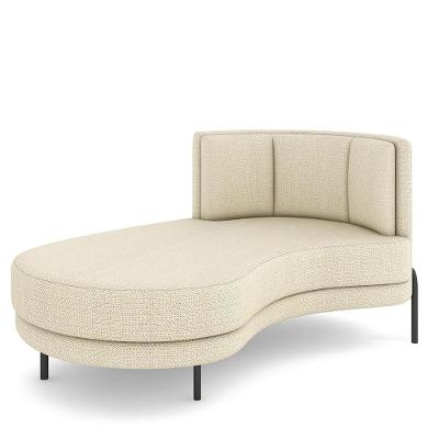 Sofá Chaise Longue Living Lucca Esquerdo D02 Linho Creme D-463
