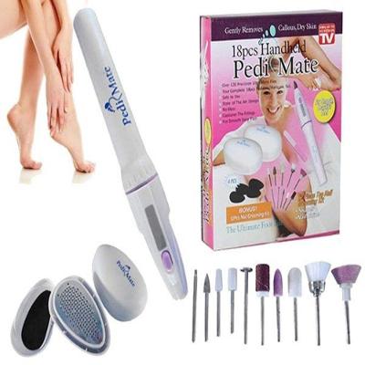 Kit Para Pedicure Manicure Removedor De Calos Completo Com Polidor De Unhas Lixador Esfoliador E Rachaduras