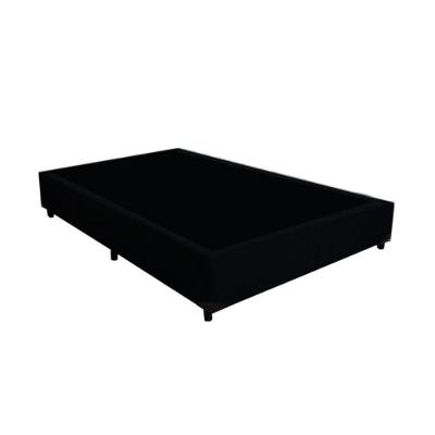 Base Box Blindado Viúva Homequeen Suede Preto 40x128x188