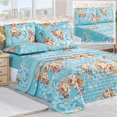 Coordenado Cobre Leito Naturale E Lençol Solteiro 5 Peças - Jasmine