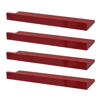 Kit 4 Prateleiras Porta Quadros 60 X 10cm Suporte Invisível