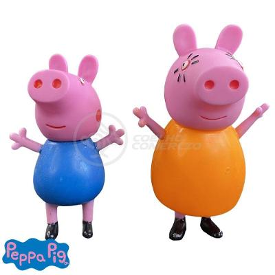 Kit 4 Bonecos Familia Peppa Pig
