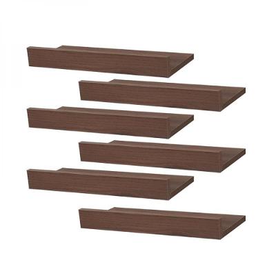 Kit 6 Prateleiras Porta Quadros 60 X 15cm Suporte Invisível