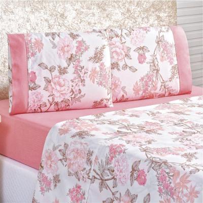 Jogo De Lençol Solteiro Naturallys 3 Peças - Serene Rosa