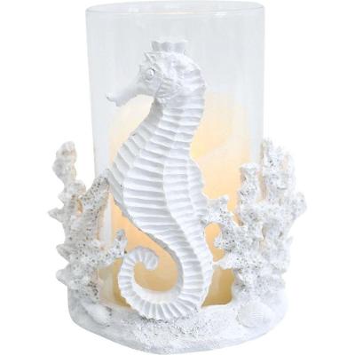 Enfeite Porta Velas De Resina Design Decorativo 17cm X 9cm
