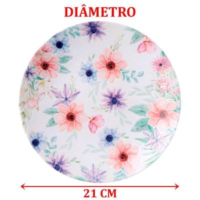 Kit Jogo De Café Lanche 4pçs 2 Pessoas Floratta Tramontina