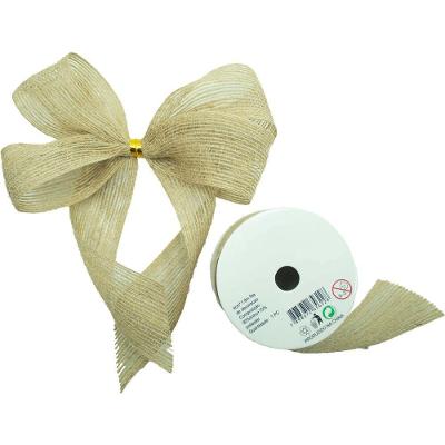 Kit 12 Fita Fibra De Juta Poliéster Sintética Decorativa 4cm