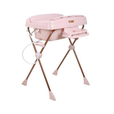 Banheira De Bebê Com Trocador Burigotto Millenia + Moun Amour Rosa U
