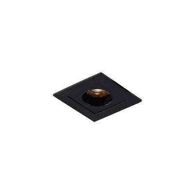 Spot De Embutir Astraled Downlight Ashok Led Alto Irc 90 2w Bivolt Preto 3000k Luz Amarela Dl-7202